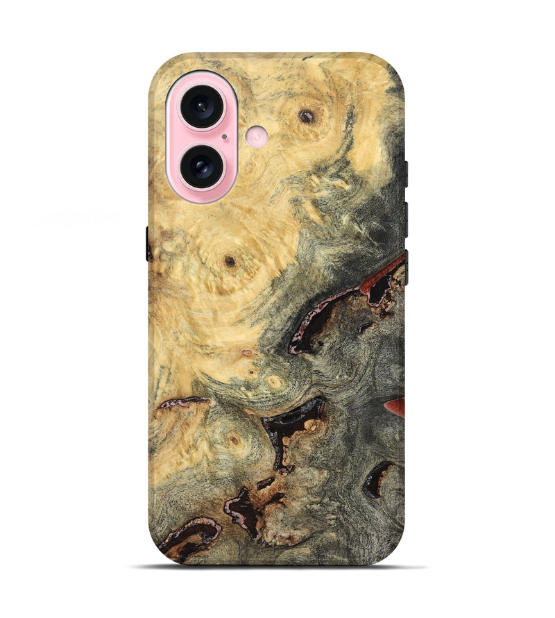 iPhone 17 Wood Live Edge Phone Case - Bud (Solid Wood, 824109)
