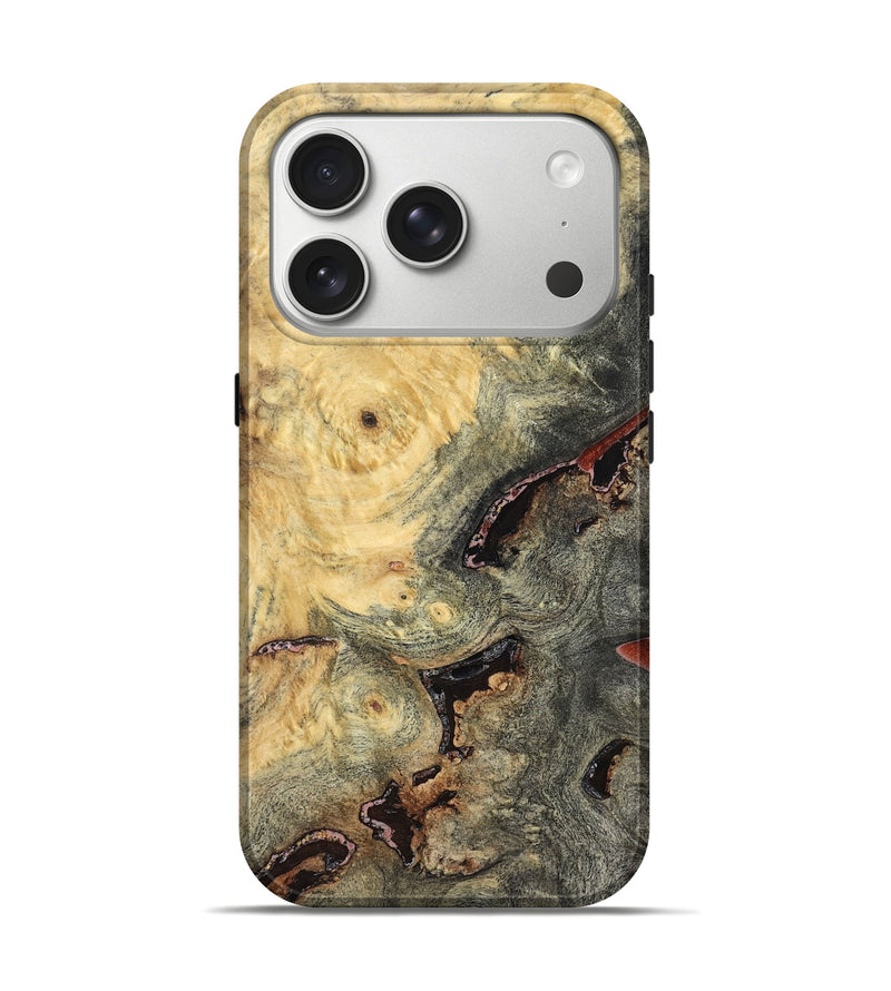 iPhone 17 Pro Wood Live Edge Phone Case - Bud (Solid Wood, 824109)