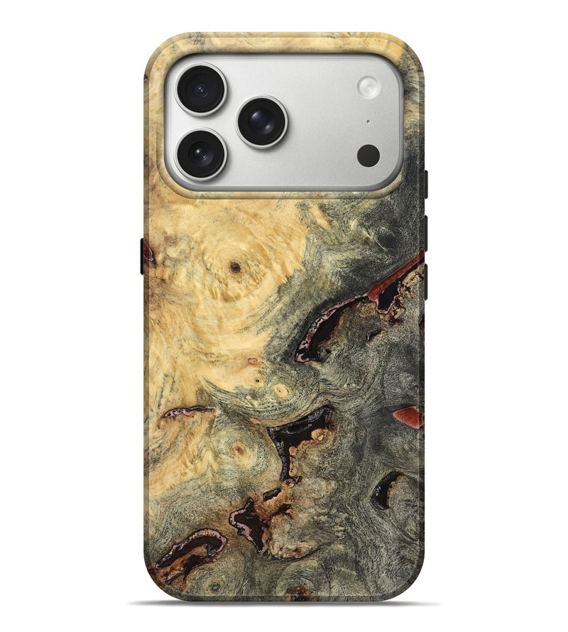 iPhone 17 Pro Max Wood Live Edge Phone Case - Bud (Solid Wood, 824109)
