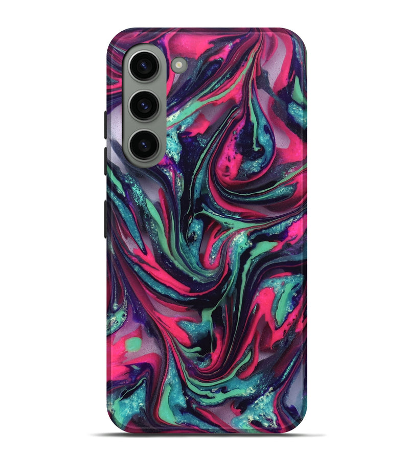 Galaxy S23 Plus ResinArt Live Edge Phone Case - Cletus (Neon, 824111)