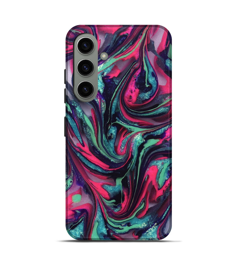 Galaxy S24 ResinArt Live Edge Phone Case - Cletus (Neon, 824111)