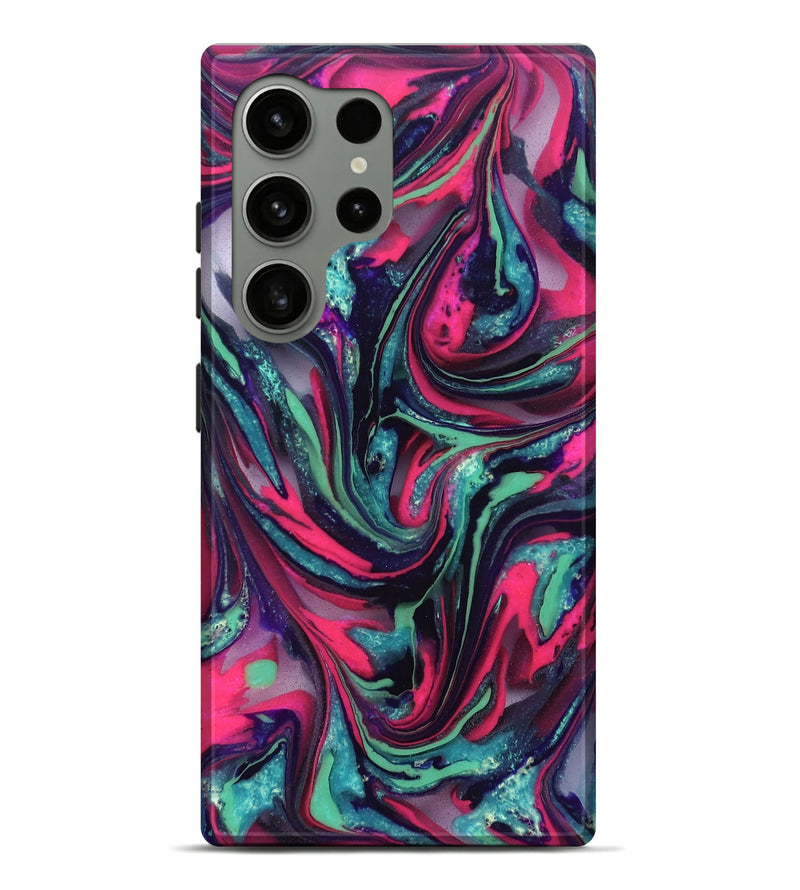 Galaxy S24 Ultra ResinArt Live Edge Phone Case - Cletus (Neon, 824111)