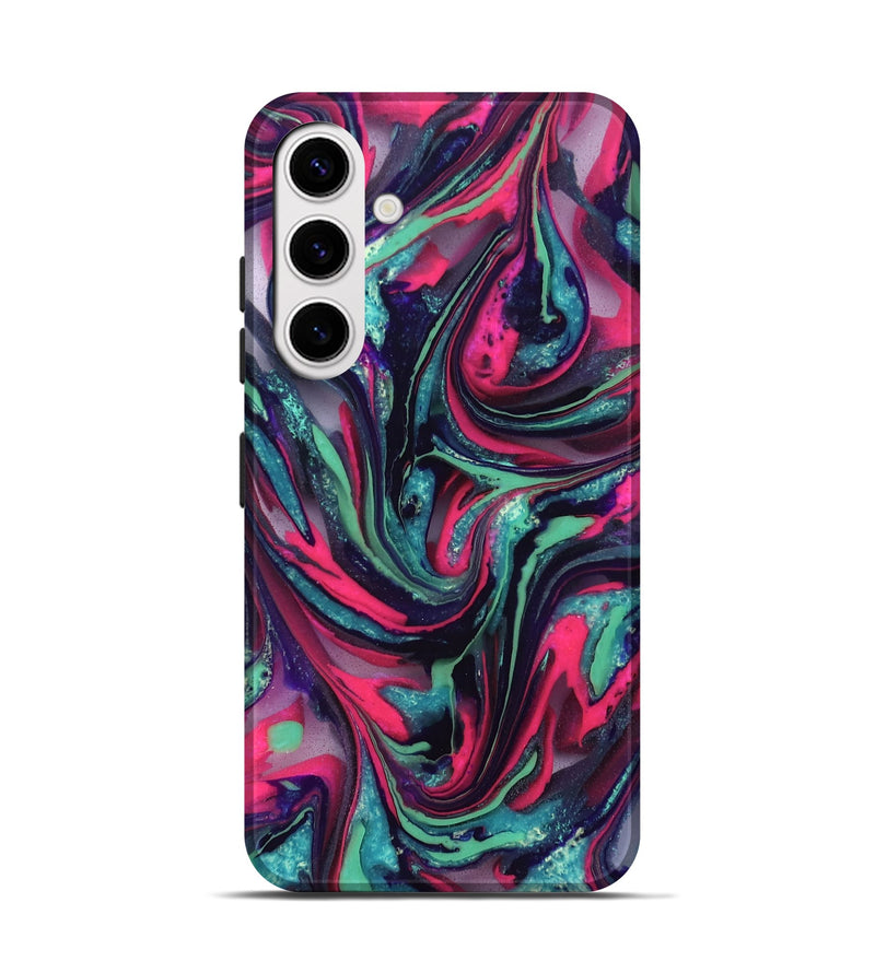 Galaxy S25 ResinArt Live Edge Phone Case - Cletus (Neon, 824111)