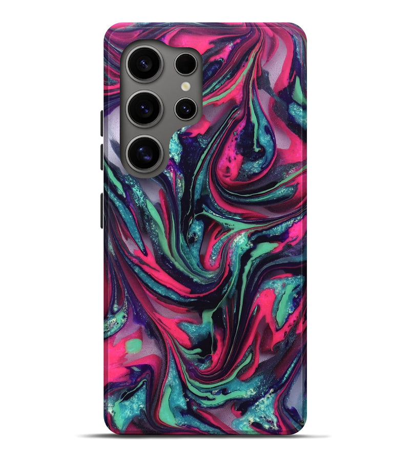 Galaxy S25 Ultra ResinArt Live Edge Phone Case - Cletus (Neon, 824111)