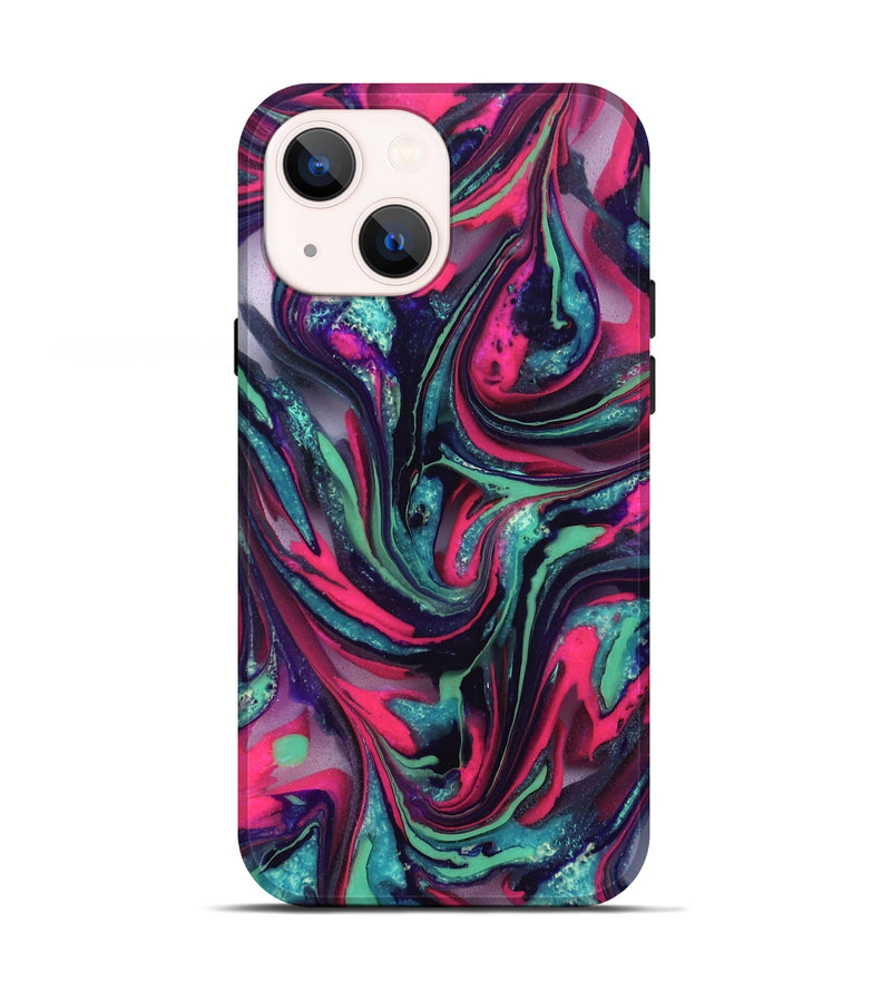 iPhone 13 ResinArt Live Edge Phone Case - Cletus (Neon, 824111)