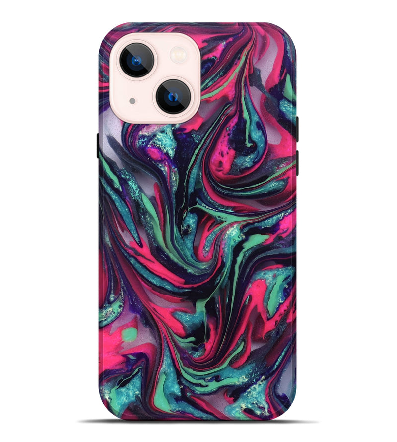 iPhone 14 Plus ResinArt Live Edge Phone Case - Cletus (Neon, 824111)