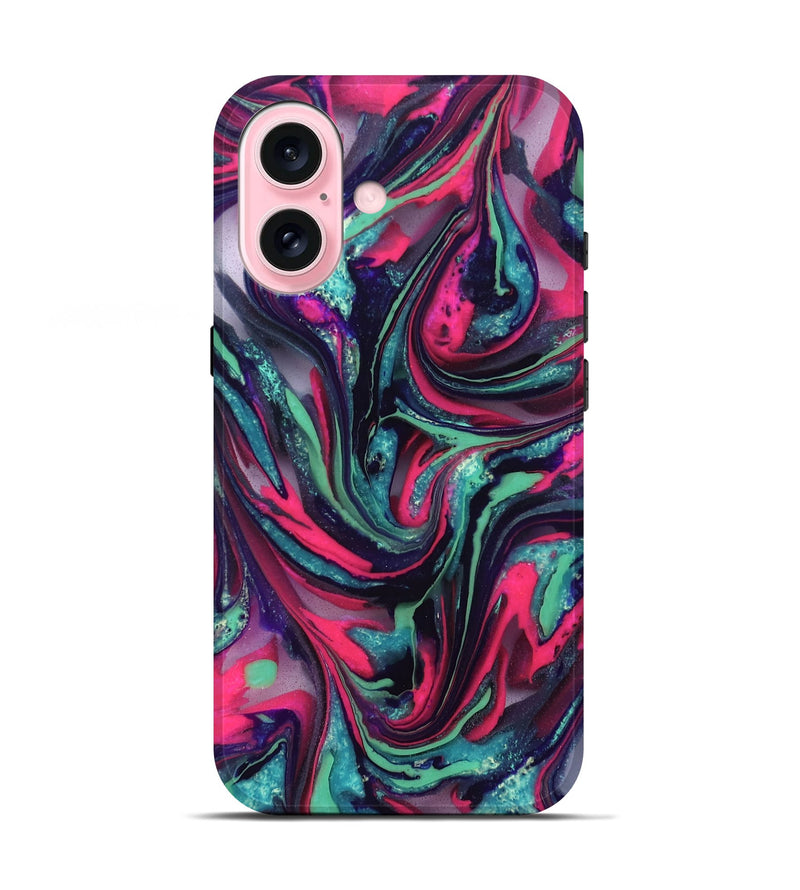 iPhone 17 ResinArt Live Edge Phone Case - Cletus (Neon, 824111)