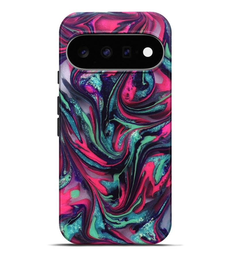 Pixel 11 Pro XL ResinArt Live Edge Phone Case - Cletus (Neon, 824111)