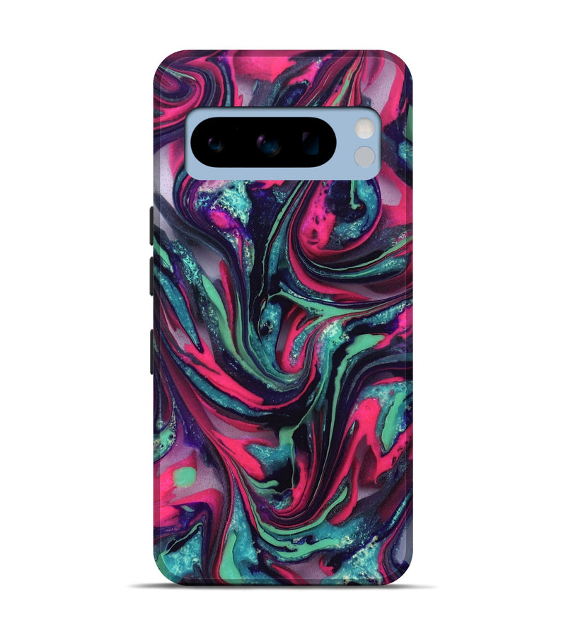 Pixel 8 Pro ResinArt Live Edge Phone Case - Cletus (Neon, 824111)