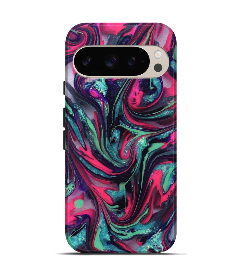 Pixel 9 Pro ResinArt Live Edge Phone Case - Cletus (Neon, 824111)