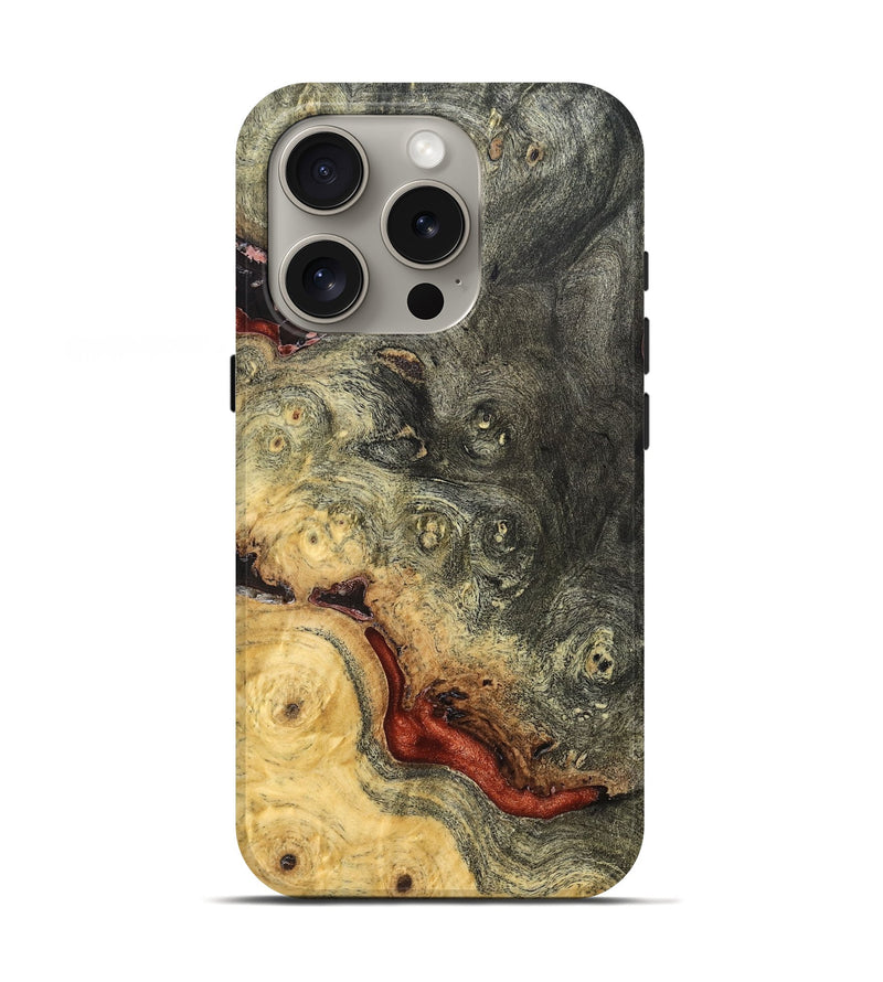 iPhone 16 Pro Wood Live Edge Phone Case - Jodie (Solid Wood, 824113)