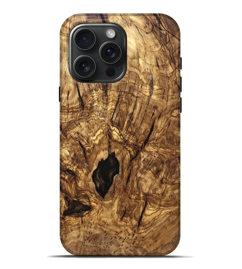 iPhone 16 Pro Max Wood Live Edge Phone Case - Shaina (Solid Wood, 824114)