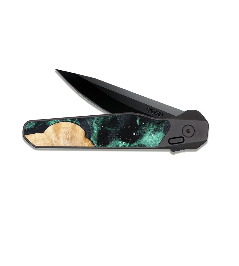 EDC Dark Slate Wood Pocket Knife - Elodie (Cosmos, 824119)