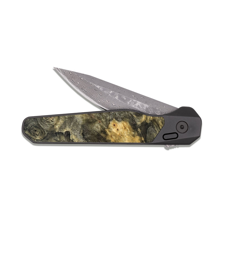 EDC Dark Damascus Wood Pocket Knife - Cassie (Cosmos, 824120)