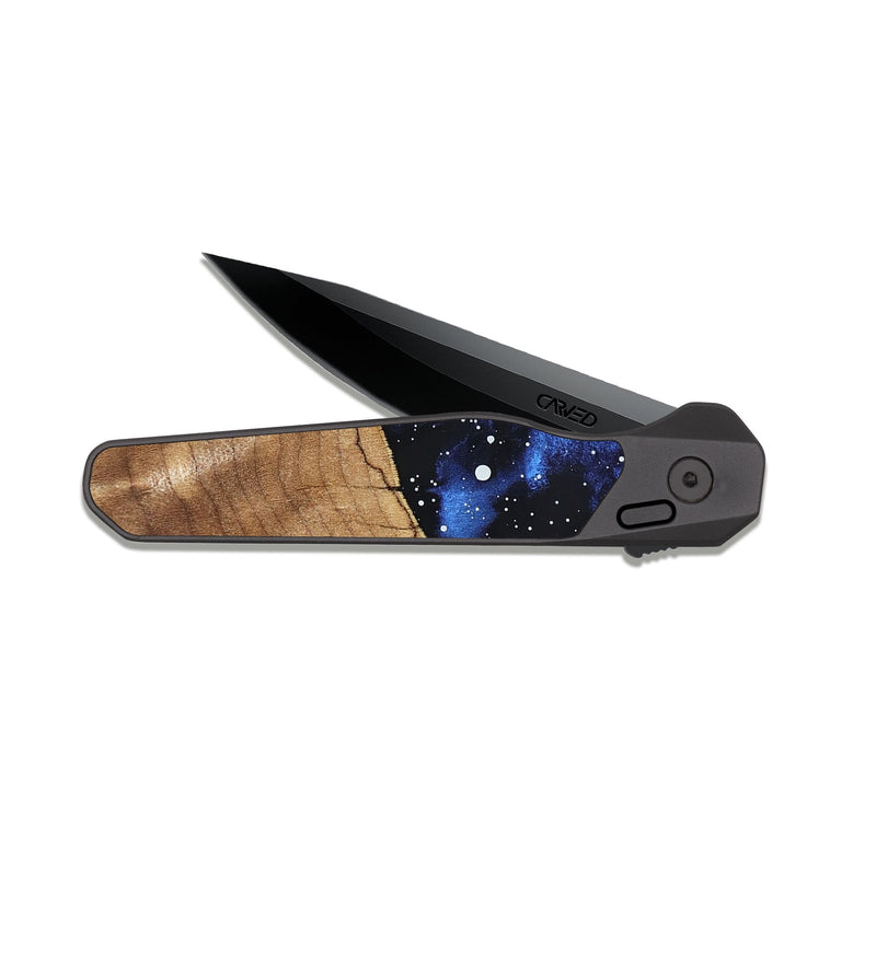 EDC Dark Slate Wood Pocket Knife - Kailee (Cosmos, 824141)