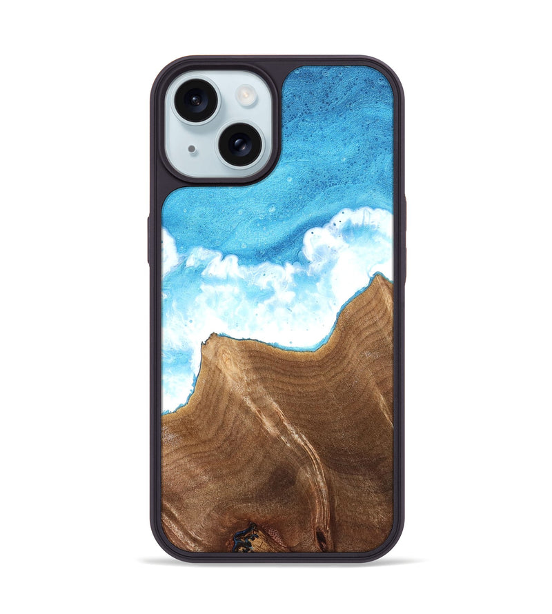 iPhone 15 Wood Phone Case - Shelly (Coastal, 824187)
