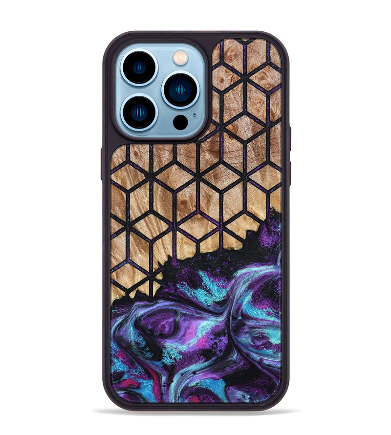 iPhone 14 Pro Max Wood Phone Case - Eulalia (Pattern, 824199)