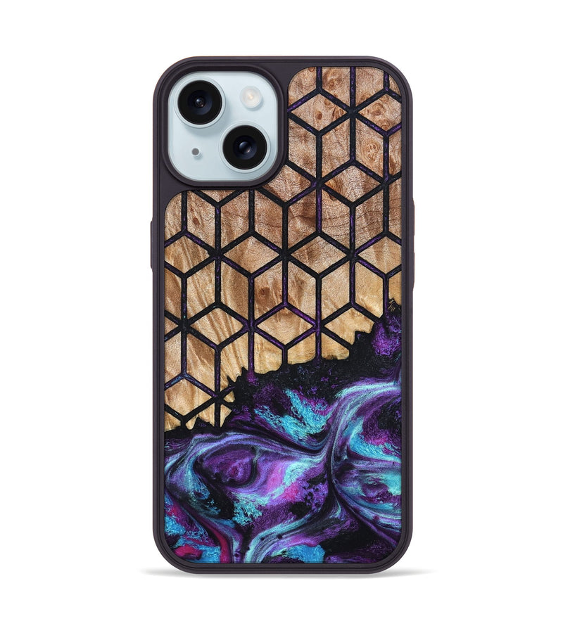iPhone 15 Wood Phone Case - Eulalia (Pattern, 824199)