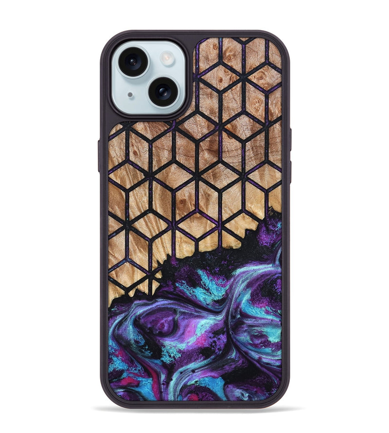 iPhone 15 Plus Wood Phone Case - Eulalia (Pattern, 824199)