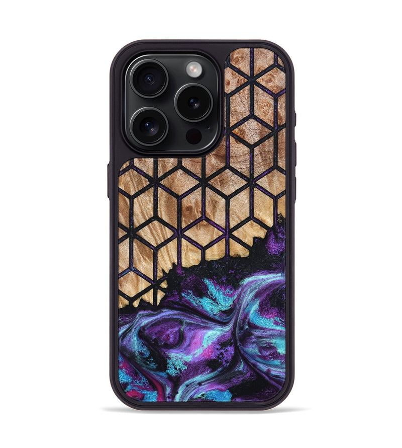 iPhone 15 Pro Wood Phone Case - Eulalia (Pattern, 824199)