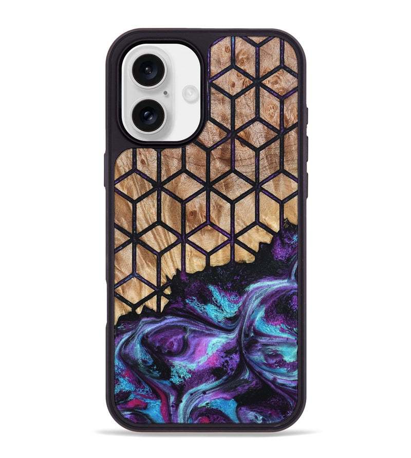 iPhone 16 Plus Wood Phone Case - Eulalia (Pattern, 824199)