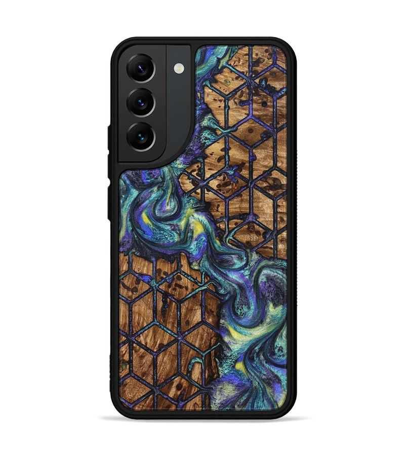 Galaxy S22 Plus Wood Phone Case - Pansy (Pattern, 824203)