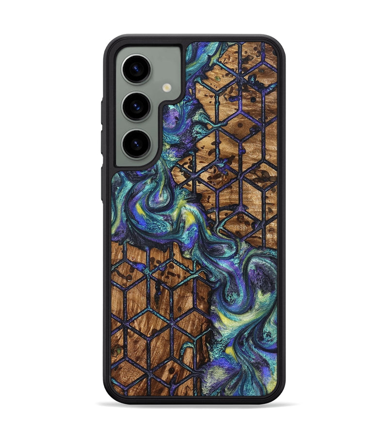 Galaxy S24 Plus Wood Phone Case - Pansy (Pattern, 824203)