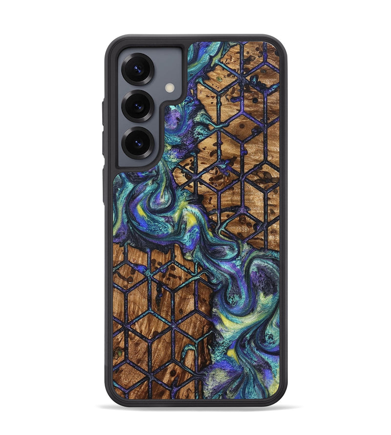 Galaxy S25 Plus Wood Phone Case - Pansy (Pattern, 824203)