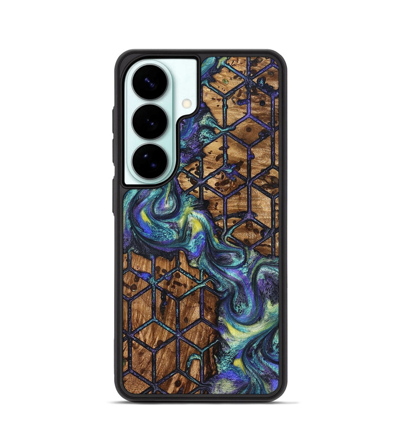 Galaxy S26 Wood Phone Case - Pansy (Pattern, 824203)