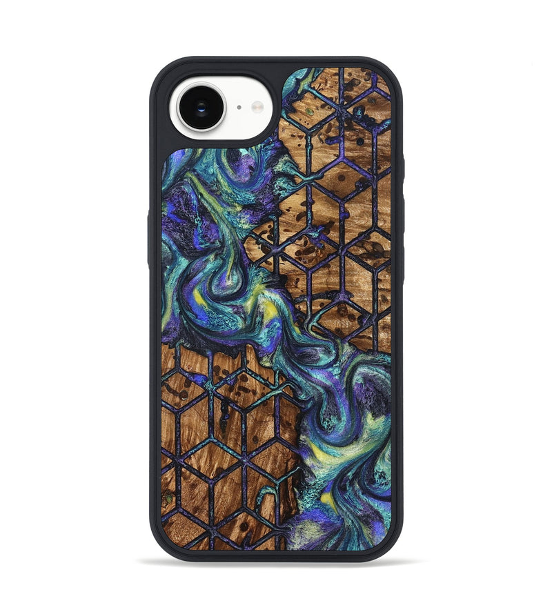 iPhone 17e Wood Phone Case - Pansy (Pattern, 824203)