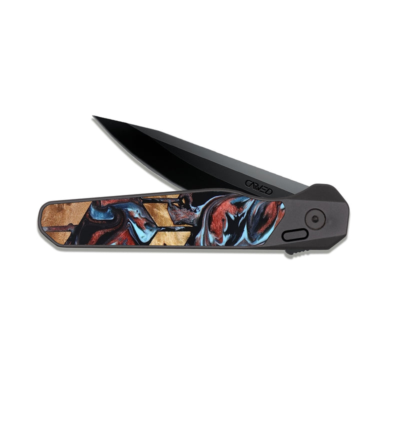 EDC Dark Slate Wood Pocket Knife - Albert (Pattern, 824205)