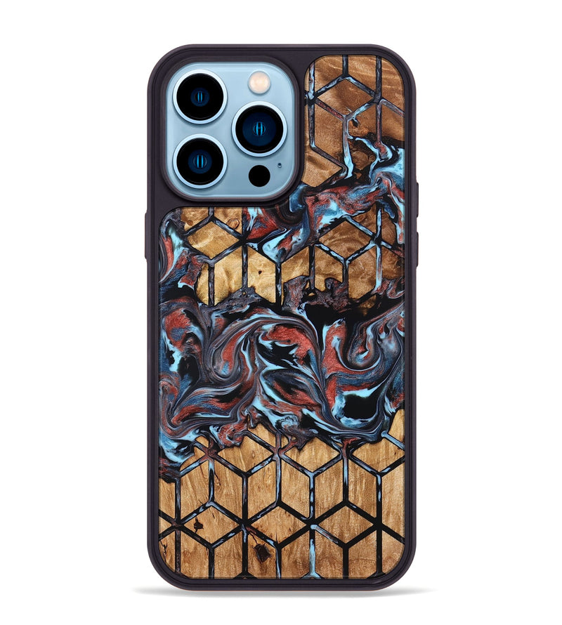 iPhone 14 Pro Max Wood Phone Case - Albert (Pattern, 824205)