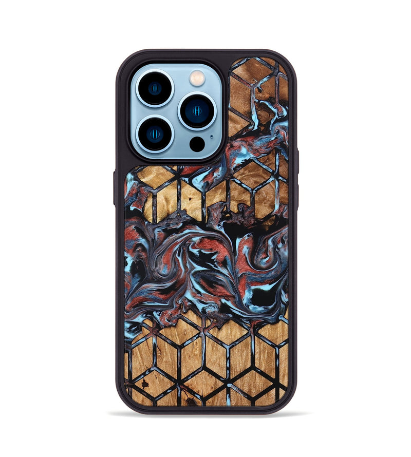 iPhone 14 Pro Wood Phone Case - Albert (Pattern, 824205)