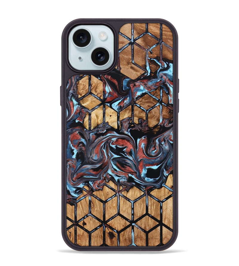 iPhone 15 Plus Wood Phone Case - Albert (Pattern, 824205)