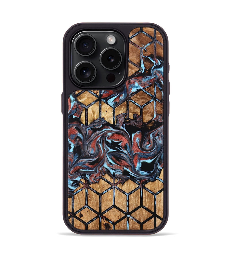 iPhone 15 Pro Wood Phone Case - Albert (Pattern, 824205)