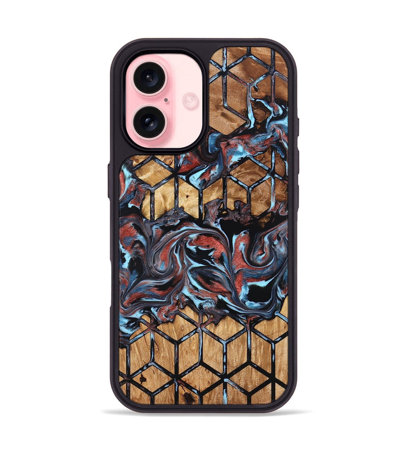 iPhone 16 Wood Phone Case - Albert (Pattern, 824205)