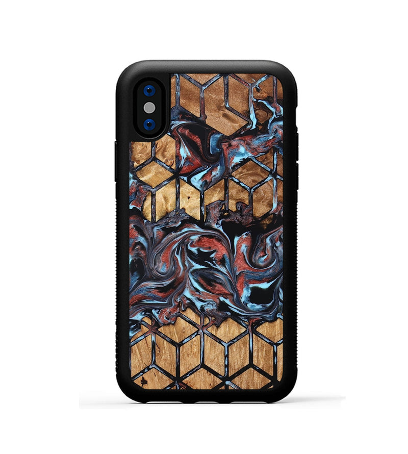 iPhone Xs Wood Phone Case - Albert (Pattern, 824205)