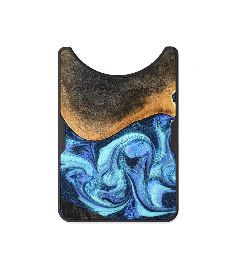 Alloy Wood Wallet - Jayla (Blue, 824208)