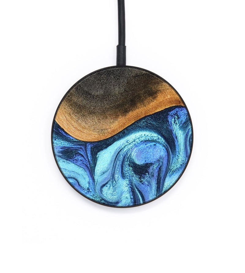 Circle Wood Wireless Charger - Jayla (Blue, 824208)