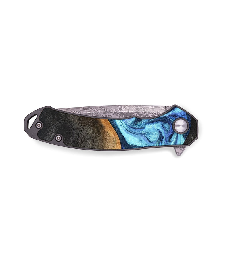 EDC Wood Pocket Knife - Jayla (Blue, 824208)