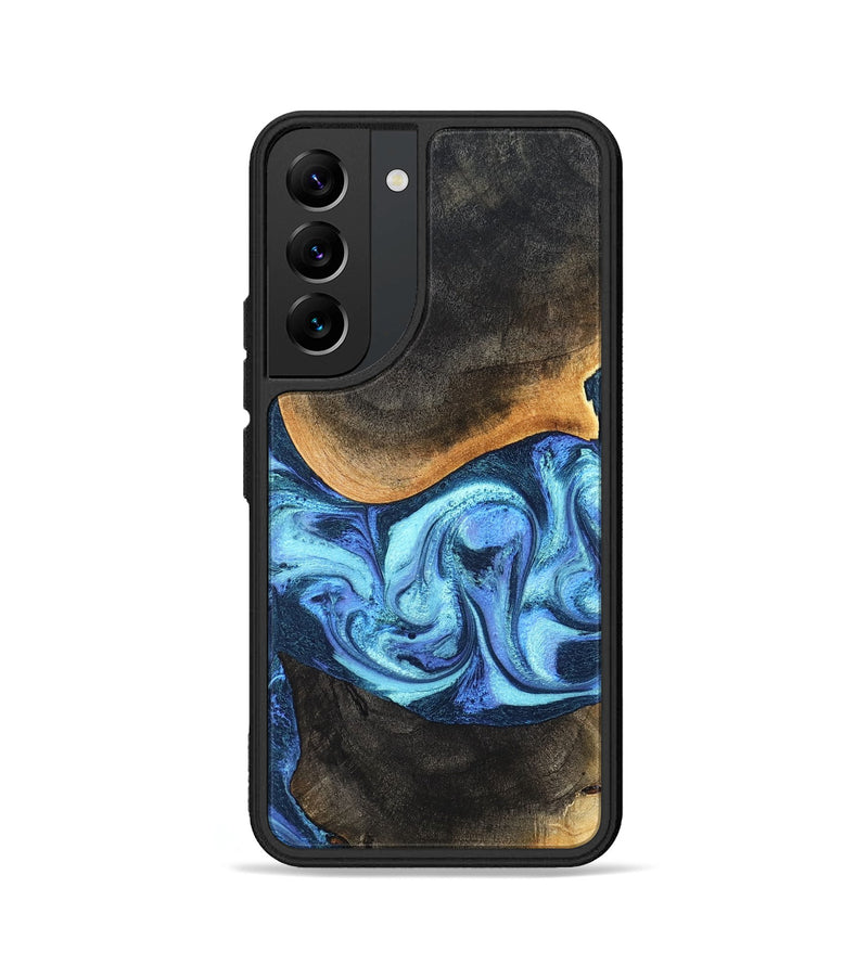 Galaxy S22 Wood Phone Case - Jayla (Blue, 824208)