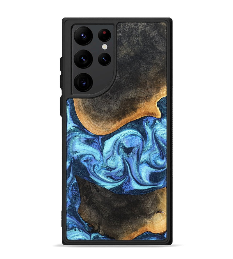 Galaxy S22 Ultra Wood Phone Case - Jayla (Blue, 824208)