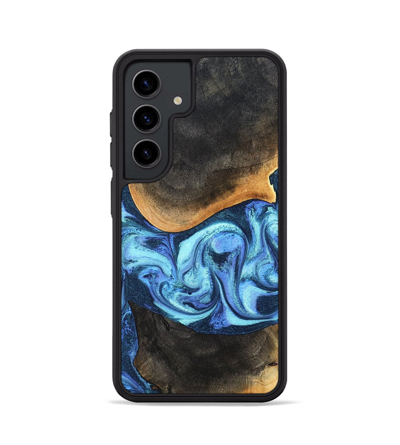 Galaxy S24 Wood Phone Case - Jayla (Blue, 824208)