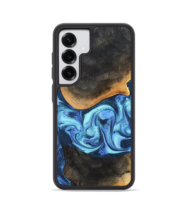 Galaxy S25 Wood Phone Case - Jayla (Blue, 824208)