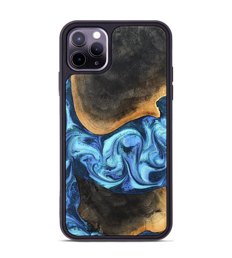iPhone 11 Pro Max Wood Phone Case - Jayla (Blue, 824208)