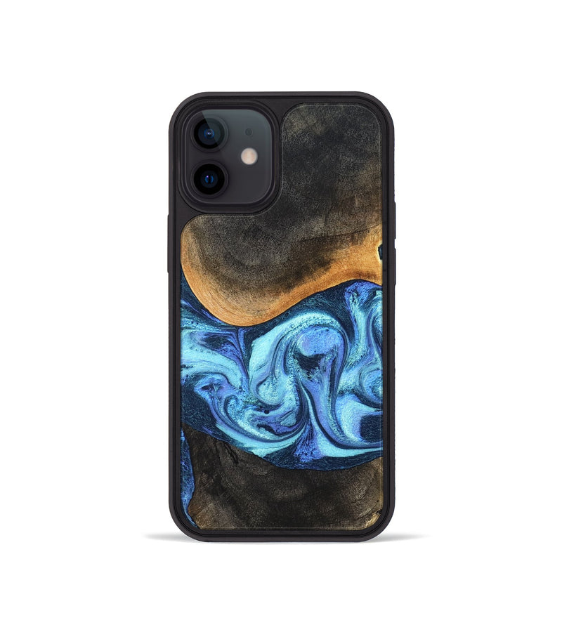 iPhone 12 mini Wood Phone Case - Jayla (Blue, 824208)