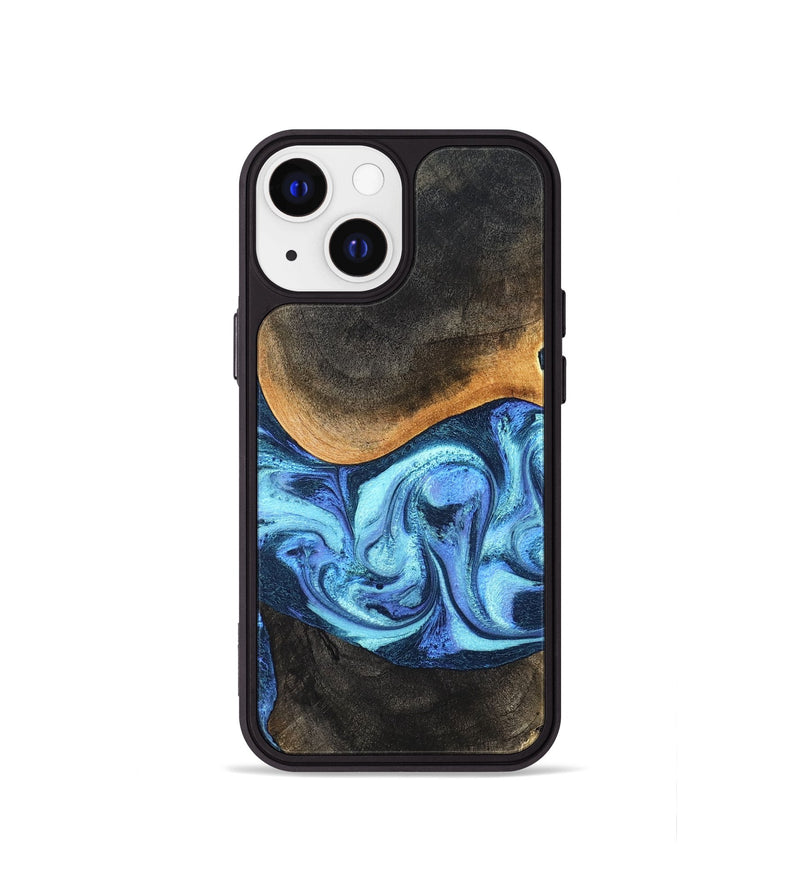 iPhone 13 mini Wood Phone Case - Jayla (Blue, 824208)