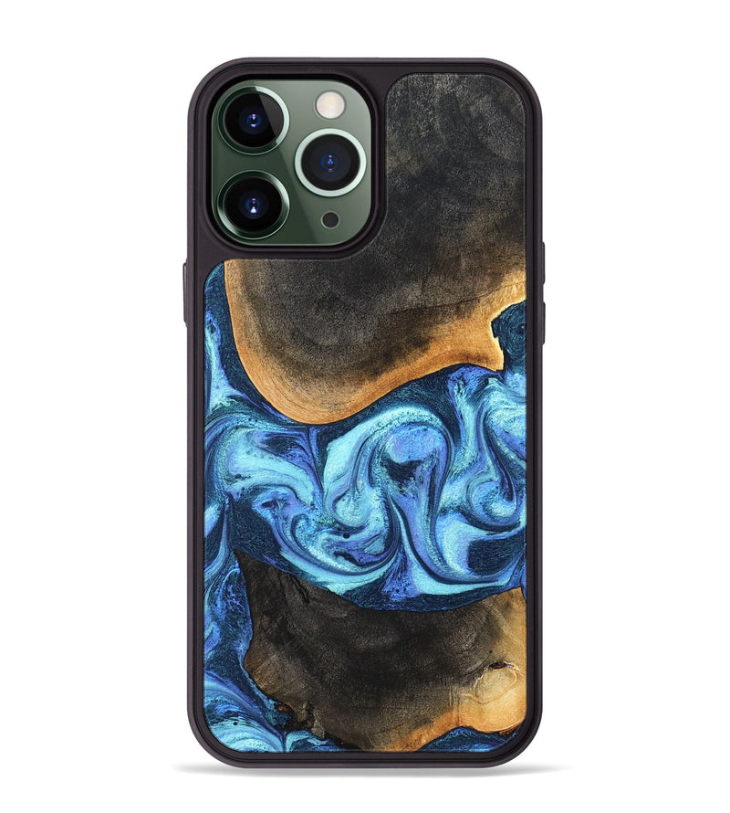 iPhone 13 Pro Max Wood Phone Case - Jayla (Blue, 824208)