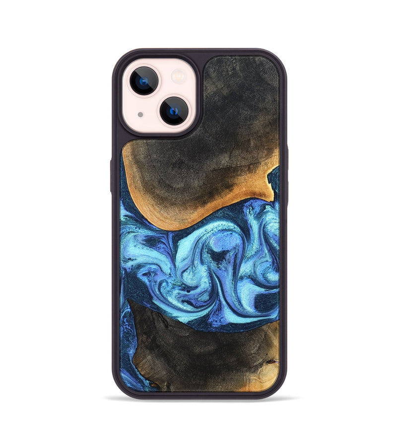 iPhone 14 Wood Phone Case - Jayla (Blue, 824208)