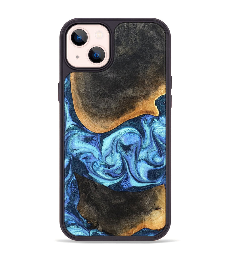 iPhone 14 Plus Wood Phone Case - Jayla (Blue, 824208)